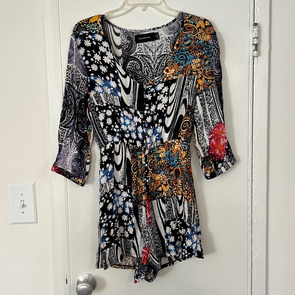 Minkpink Abstract Romper
